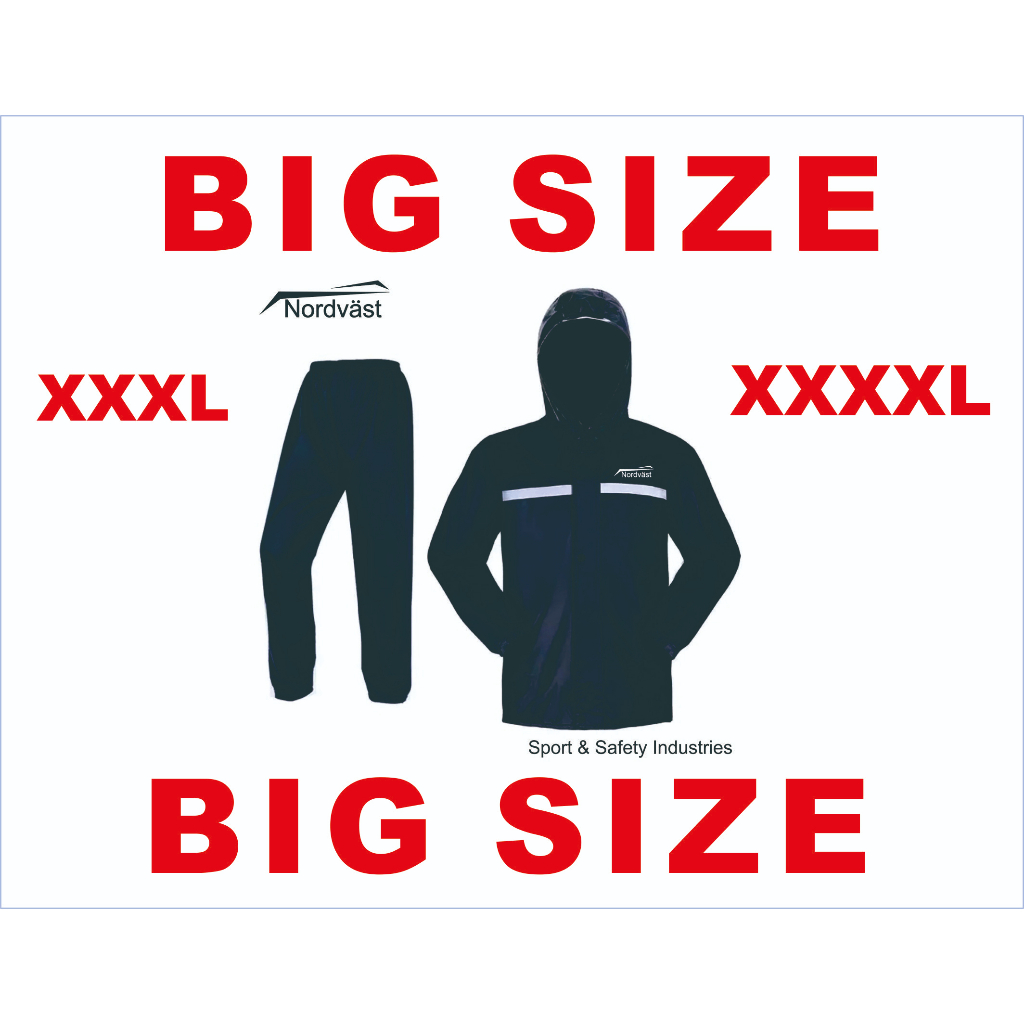 Jas Hujan Ukuran Besar Jas Hujan Motor Safety Bahan KAin nylon