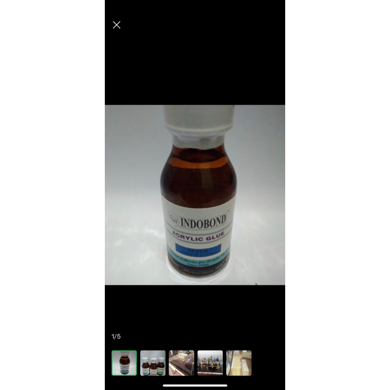 

Lem Akrilik Indobond Tipe SUPER (2-4 mm) 70 ml