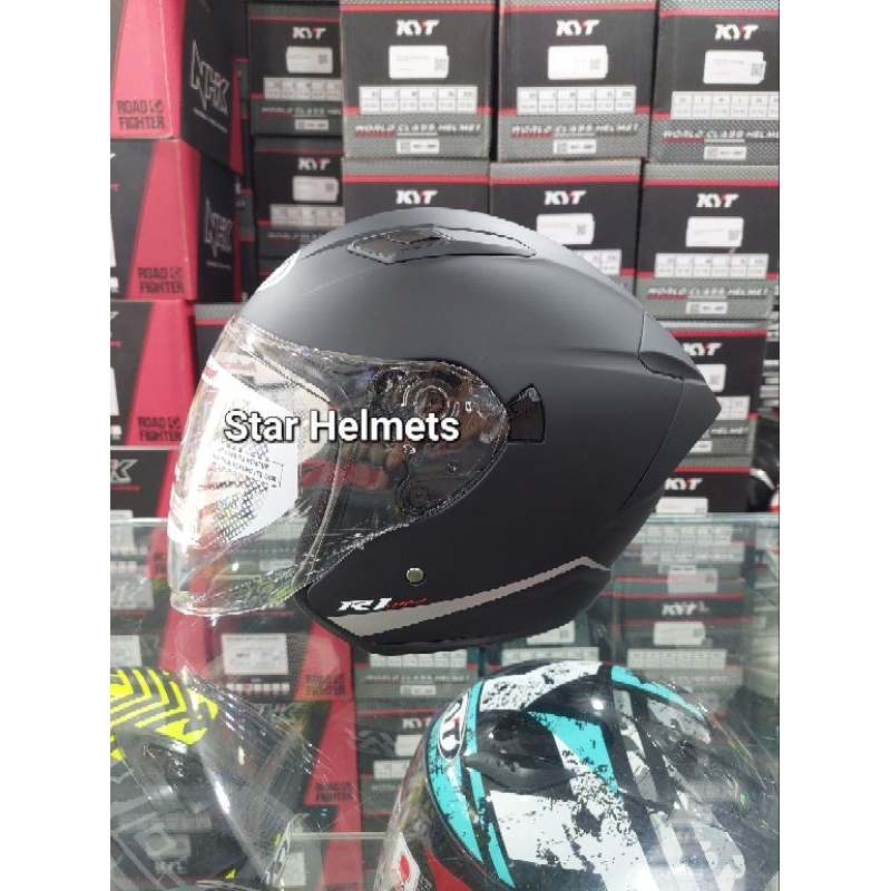 Helm NHK R1 Max Solid Black Doff