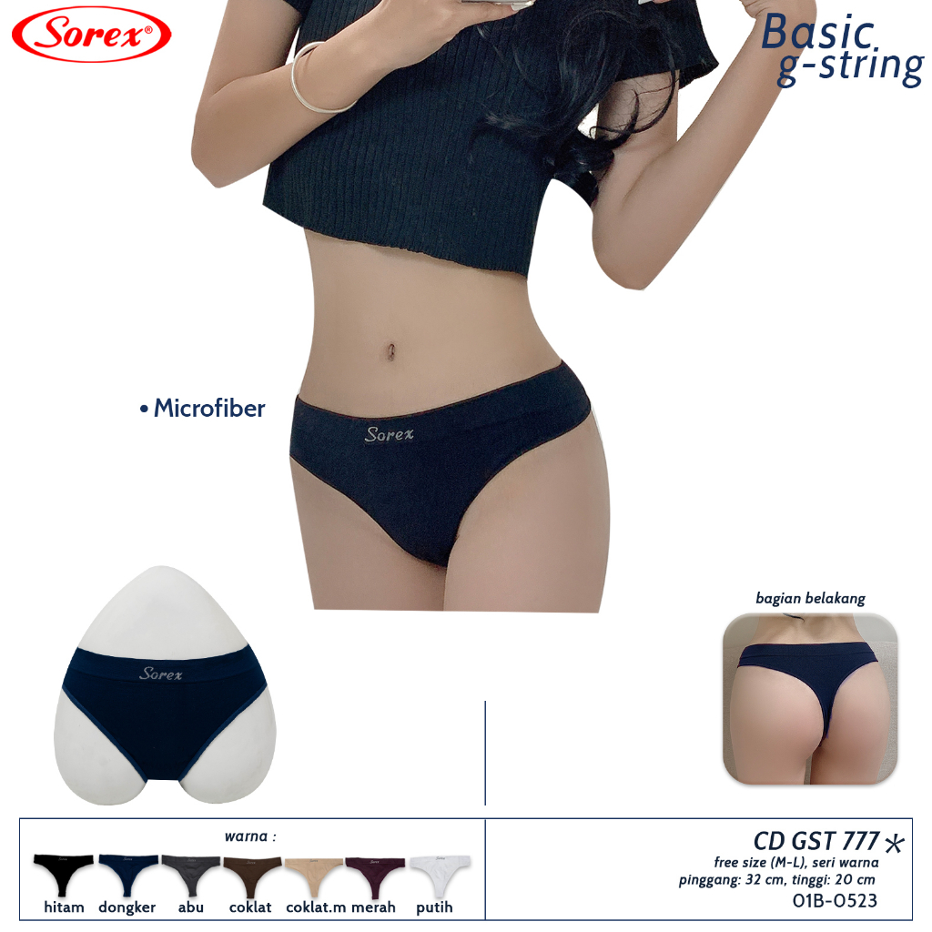 SOREX G STRING 777 CD CELANA DALAM WANITA