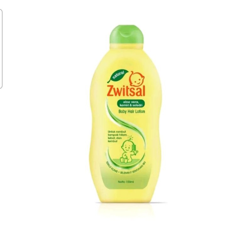 Zwitsal Baby Hair Lotion Perawatan Rambut Bayi Aloevera Kemiri Seledri 100 ml