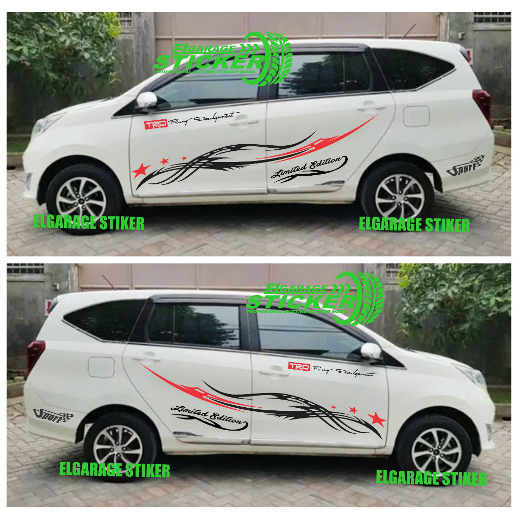 Stiker mobil avanza cutting stiker body samping mobil avanza