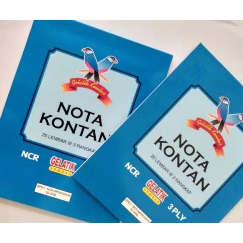 

GELATIK nota kontan 3ply