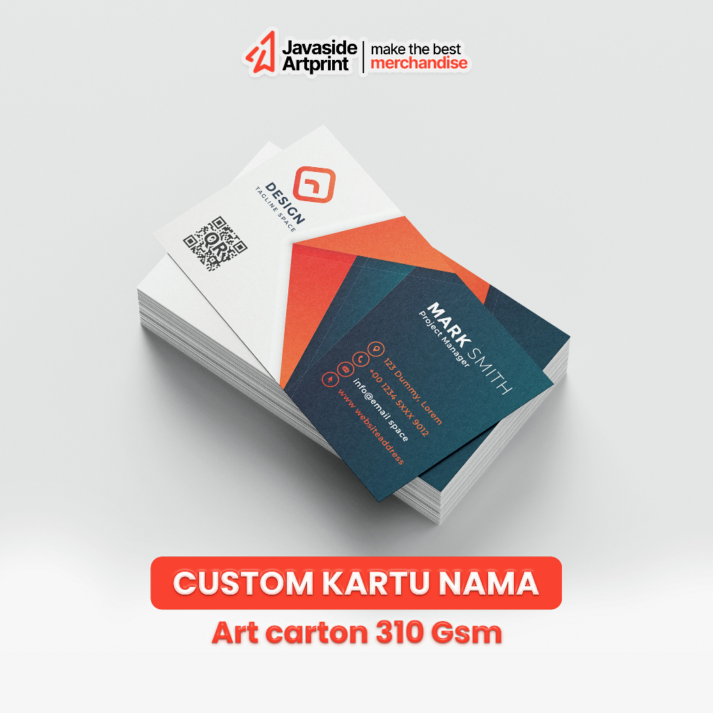 

Custom Kartu Nama Include Box Bahan Art Carton 310 gsm Tebal - Javaside ArtPrint