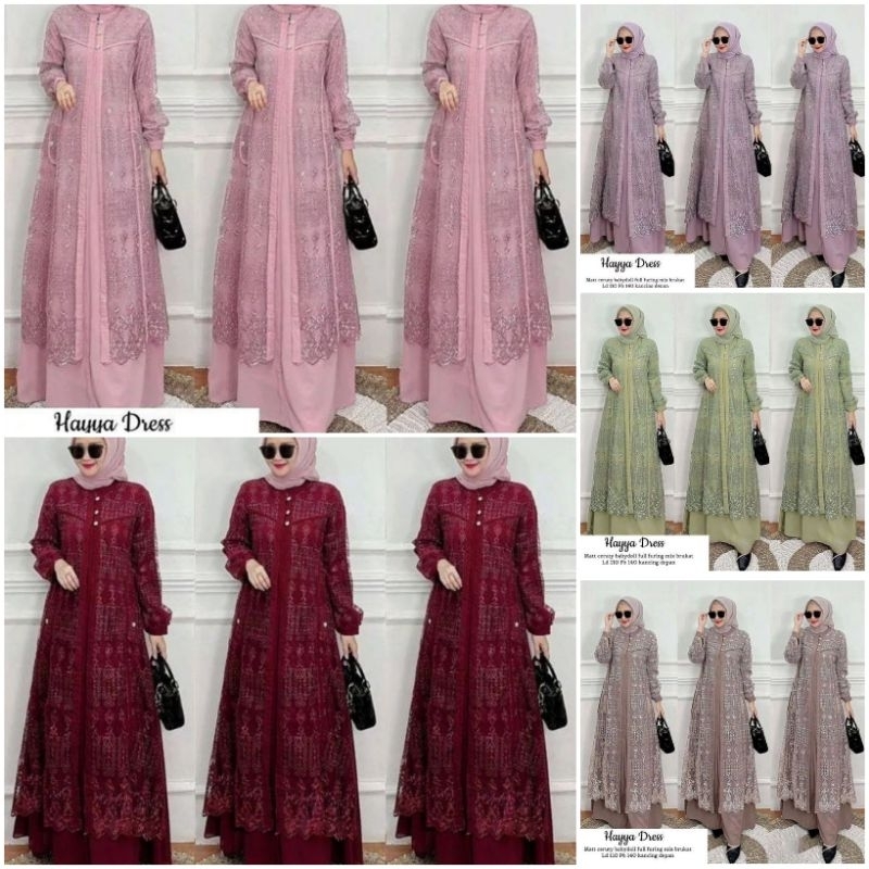 Salwa maxi brukat/gamis brukat muslim/baju brukat/fashion muslim/fashion wanita/gamis maxi brukat