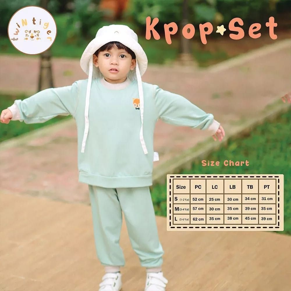 Twin Tiger Kpop Set - Baju Stelan Lengan Panjang (TT-STKPS-L)