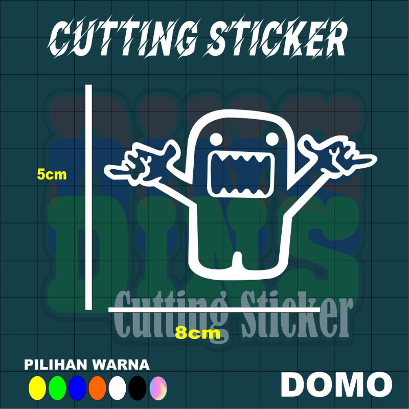 

stiker cutting domo