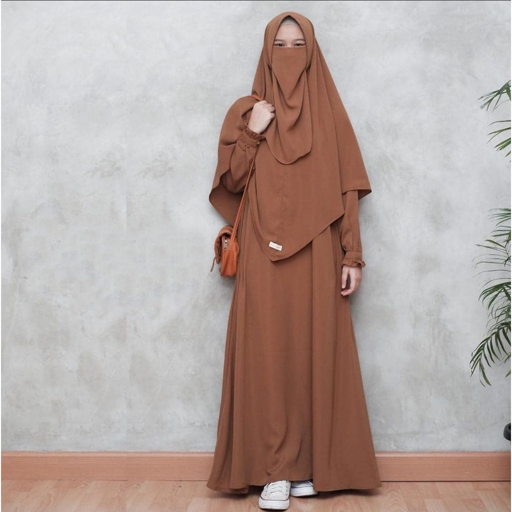 Gamis Abaya Pegie Plus Khimar dan Cadar