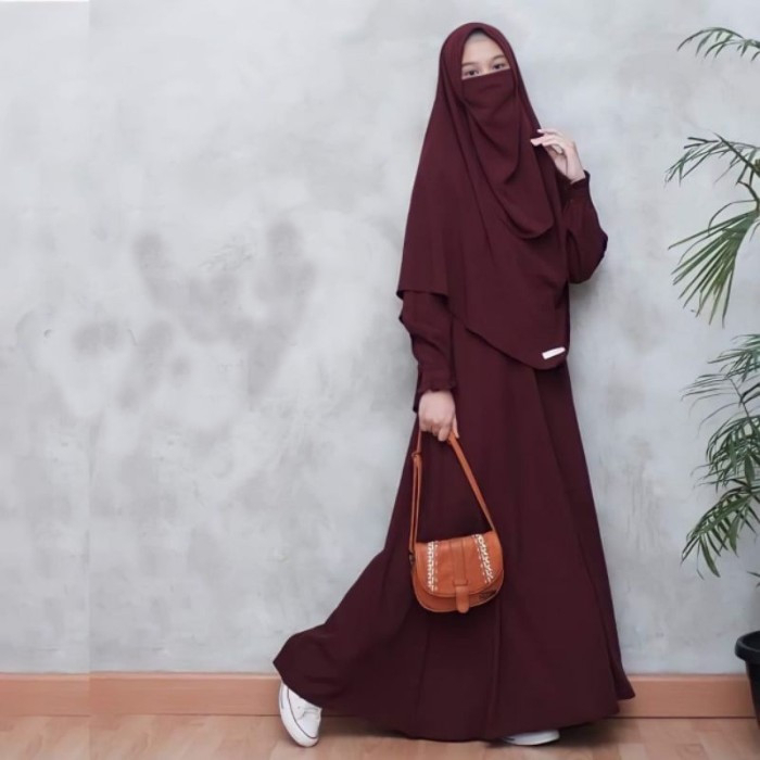 Gamis Abaya Pegie Plus Khimar dan Cadar