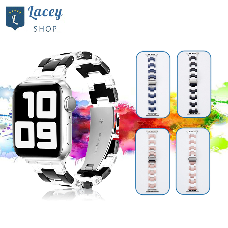 iWatch Strap warna kombinasi Acrylic Watch Band 49 45 44 mm for Apple Watch  42 41 40 38mm