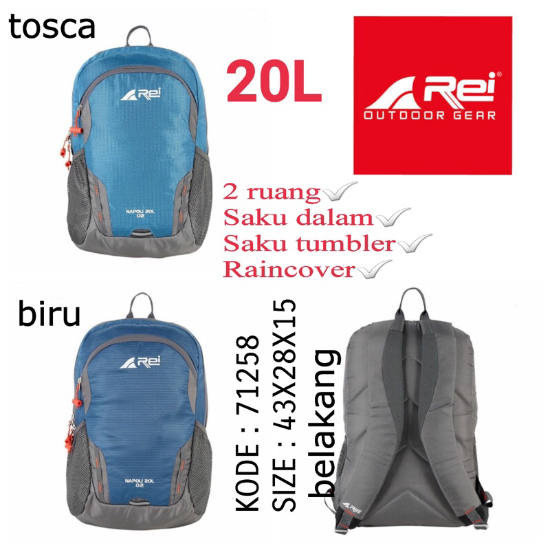 TAS RANSEL OUTDOOR BACKPACK ORIGINAL BY REI 71258