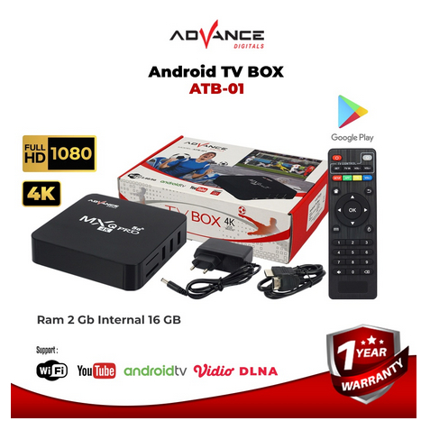 ITSTORE Advance ATB-01 Android Tv Box MXQ Pro 4K Support Wifi 2 + 16GB TV BOX Android