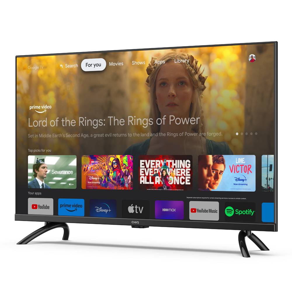 【Google TV】CHiQ 32 inch Smart TV HDR10+DBX Dolby Audio Google Assistant  Netflix Youtube Digital TV (L32G7P Pro)