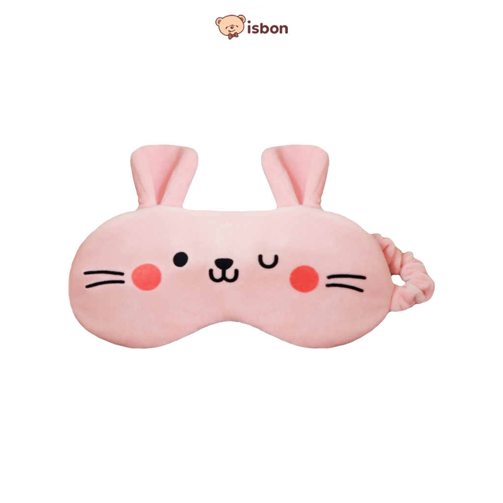 Bantal Leher Karakter Rabbit sweet dream dan Berang-Berang Beaverly 2 in 1 Penutup Mata Eye Mask Nyaman Digunakan Mudah Dibawa by Istana Boneka