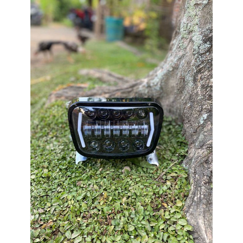 LAMPU DEPAN DAYMAKER RX KING OVAL SET DENGAN BREKET KUPINGAN RX KING MODEL BPRO