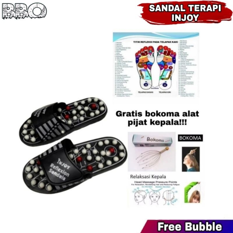 Sandal Terapi Kesehatan Sendal Terapi Rematik Alas Kaki Akupuntur INJOY