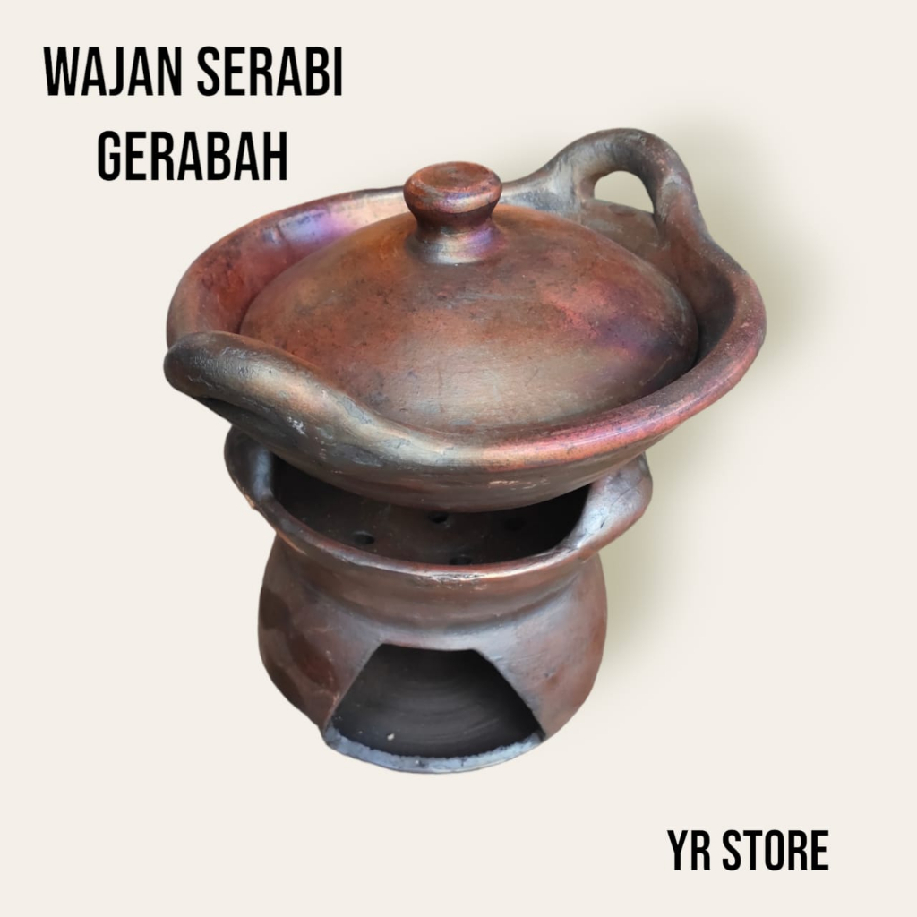 Wajan SERABI Tanah Liat 16 CM Tradisional WAJAN Tanah Liat