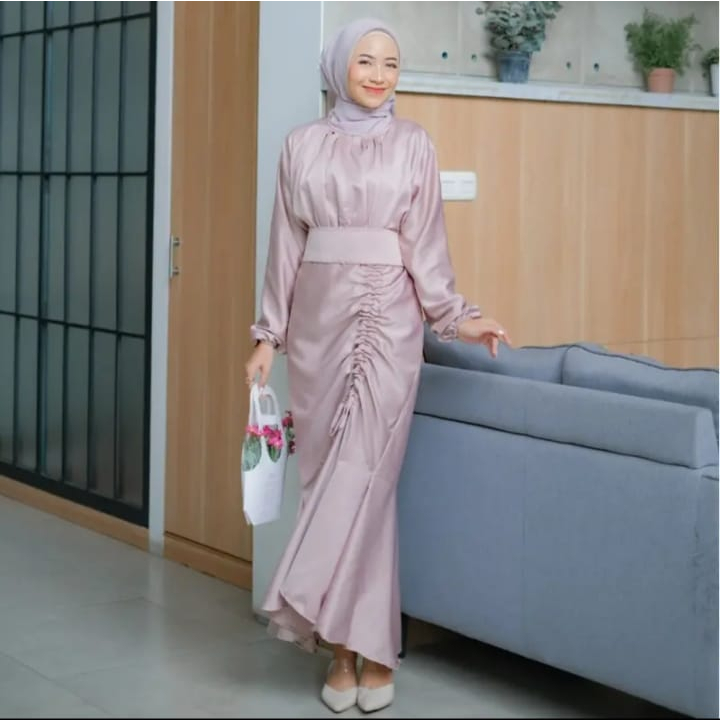GAMIS SARIMBIT TERBARU 2023 BAHAN SATIN ROBERTO CAVALLI JUMBO FASHION WANITA