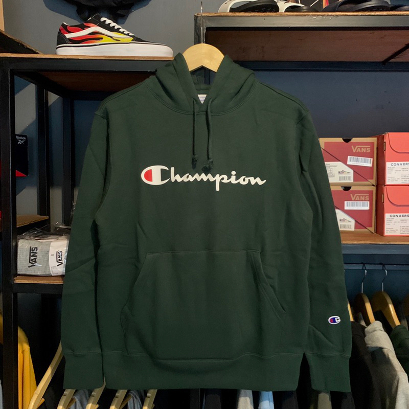 HOODIE CHAMPION BIGSCRIPT ORIGINAL BNWT RESMI ( JAPAN )