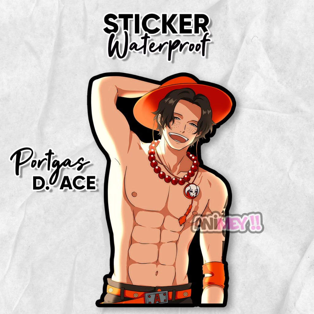 

Stiker Portgas D.Ace / Sticker Anime Waterproof