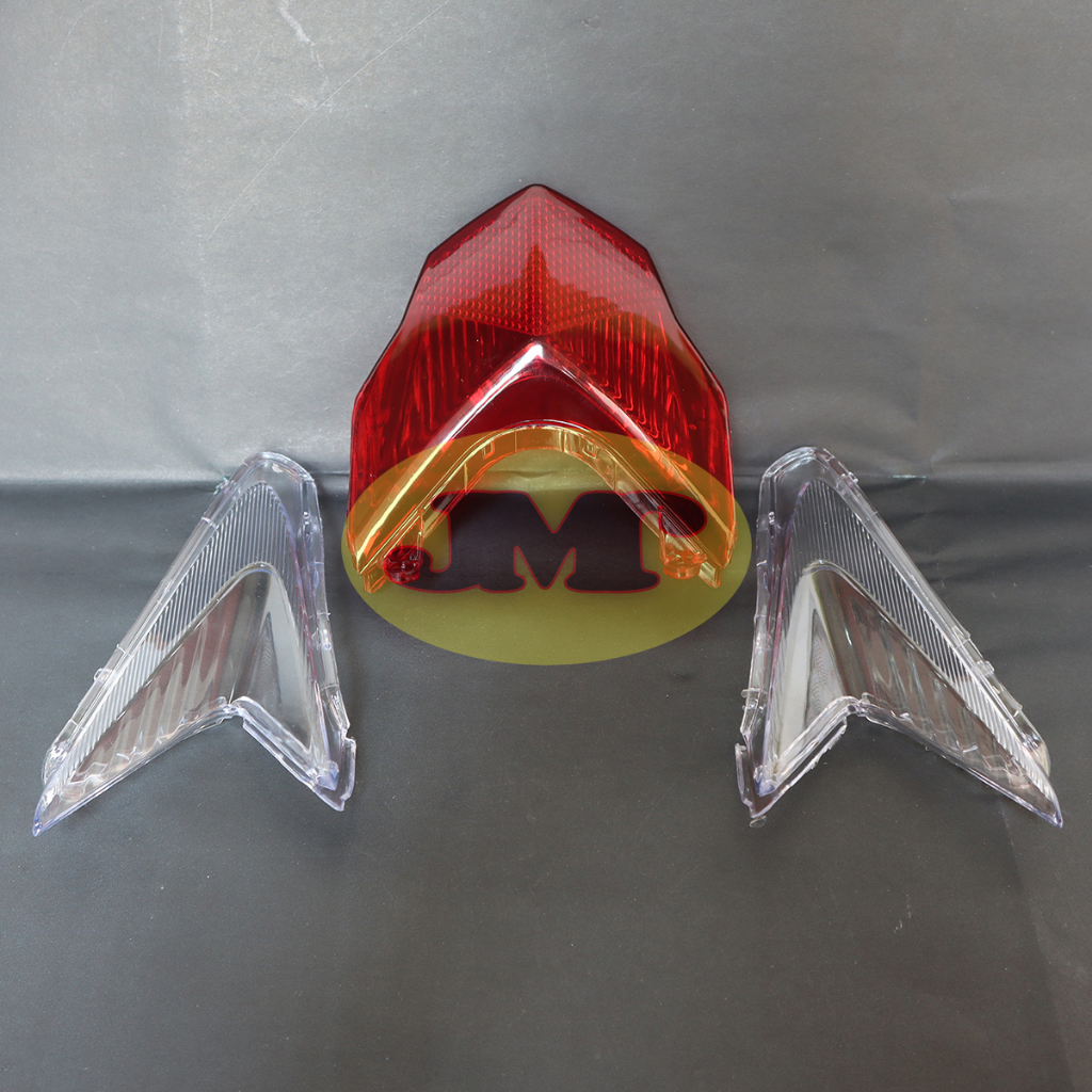 Mika Lampu Belakang atau Mika Stoplamp Honda Vario Techno 125 Fi Tahun 2013 - 2015 Super Old  2 Pili