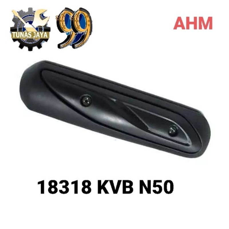 18318 KVB N50  cover kenalpot vario 110 karbu 100% original AHM