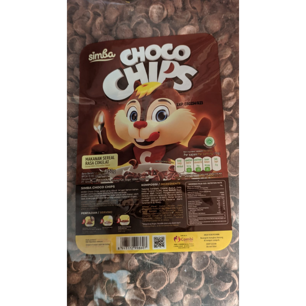 

Choco Crunch Chips Simba/Cococrunch terlaris ball/pack/BERAT 950GR/Sereal coklat