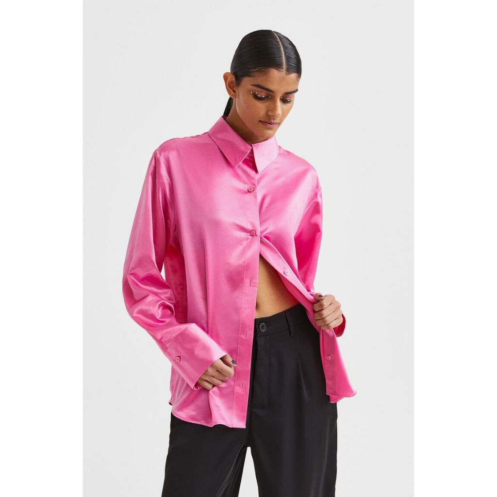 Hm longsleeved silk shirt