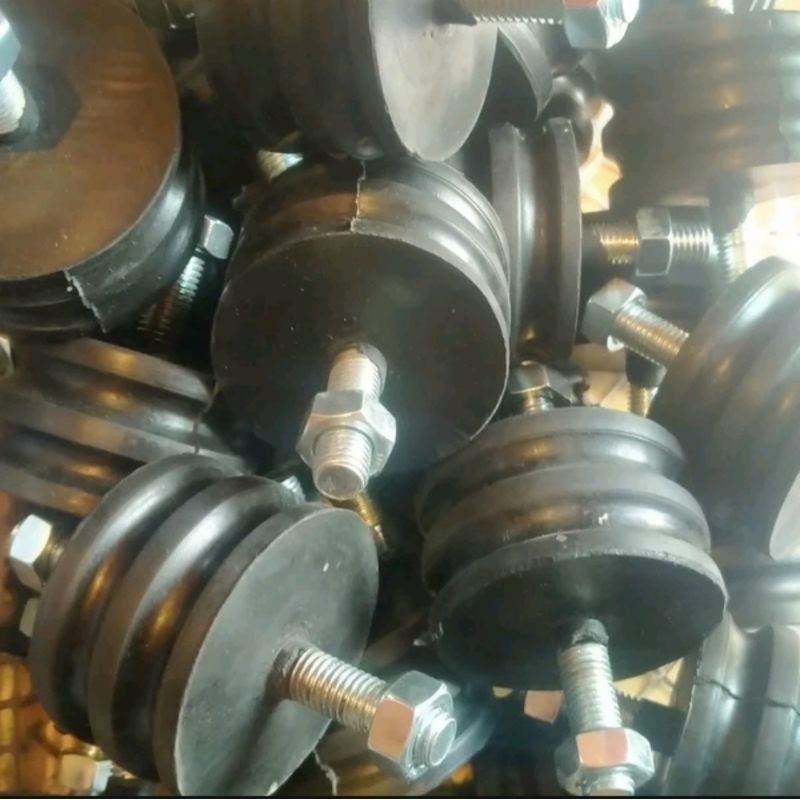 Karet mounting 70x40mm 2 baut M12