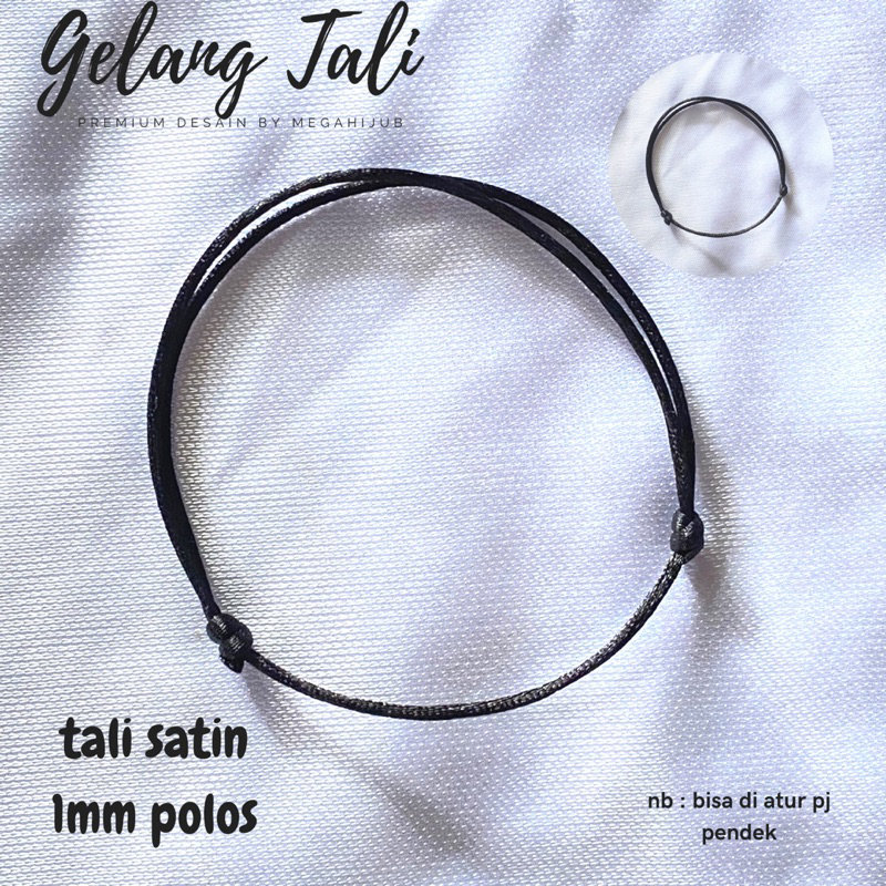 GELANG TALI INISIAL HURUF TALI SATIN MURAH BISA MILIH HURUF