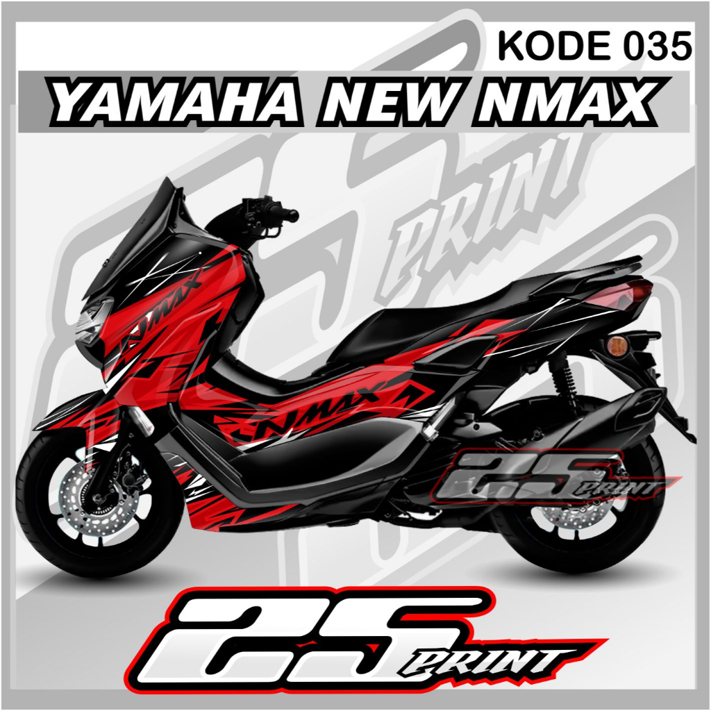 STIKER FULL BODY NMAX 2020-2023 KEREN STIKER DECAL NEW YAMAHA NMAX KODE 035 TERLARIS