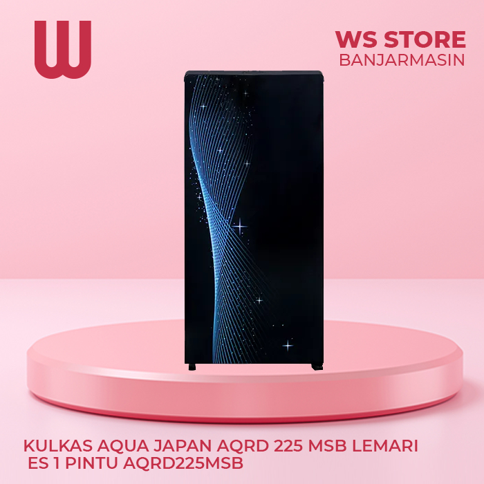 KULKAS AQUA JAPAN AQRD 225 MSB LEMARI ES 1 PINTU AQRD225MSB