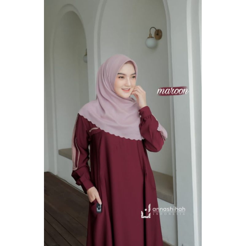 ELMA DRESS GAMIS CANTIK TERBARU ANNASHIHAH FASHION