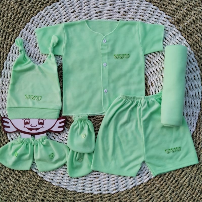 Paket Hemat 6 PCS Lengkap Set Pakaian Baju Bayi Baru Lahir