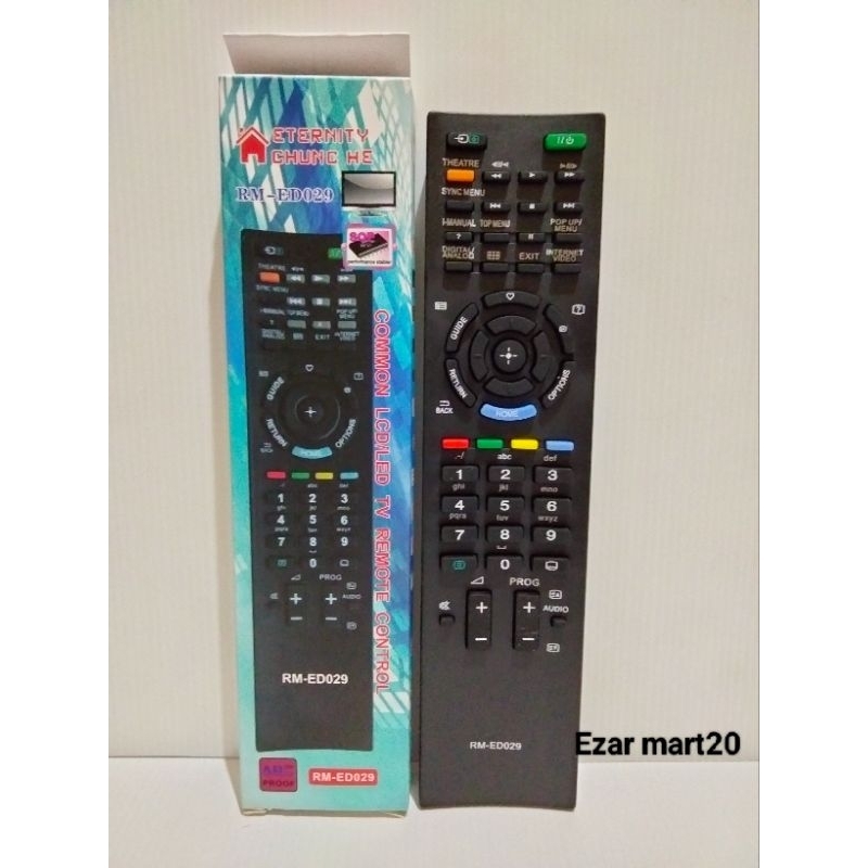 Remote TV LCD/LED SONY BRAVIA smart TV RM-ED029