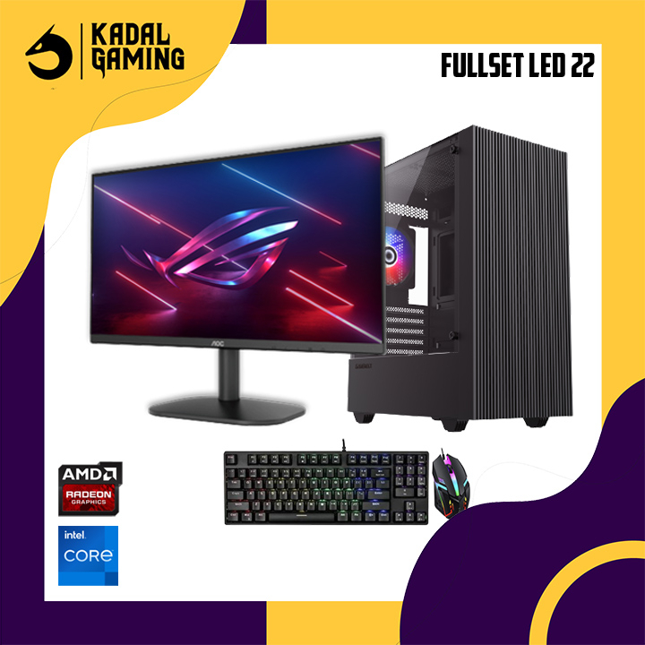 PROMO! PC GAMING EDITING INTEL CORE I7 10700F VGA RX 580 8GB FULLSET AUTOCAD SKETCH UP LUMION