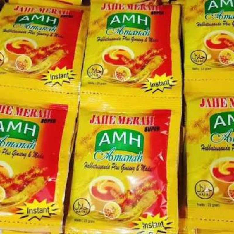 

jahe merah AMH amanah 1 renceng isi 10 sachet - PASAR REBO PURWAKARTA