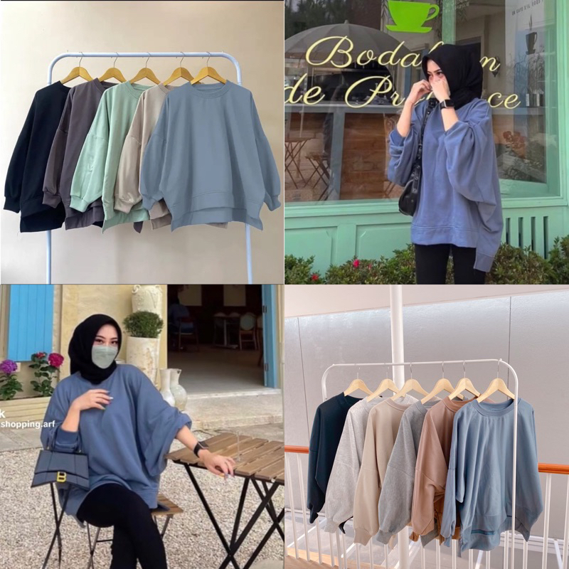 Sweater XXXL Oversize | Sweater Batwing XXXL Oversize Basic Oblong | Sweater Wanita Oversize | Sweater Polos Oversize