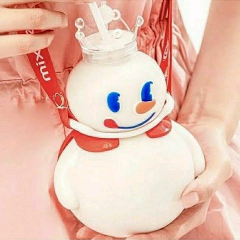 Botol Snow King Mixue 700 ml Free Tali Botol Air Minum Mixue