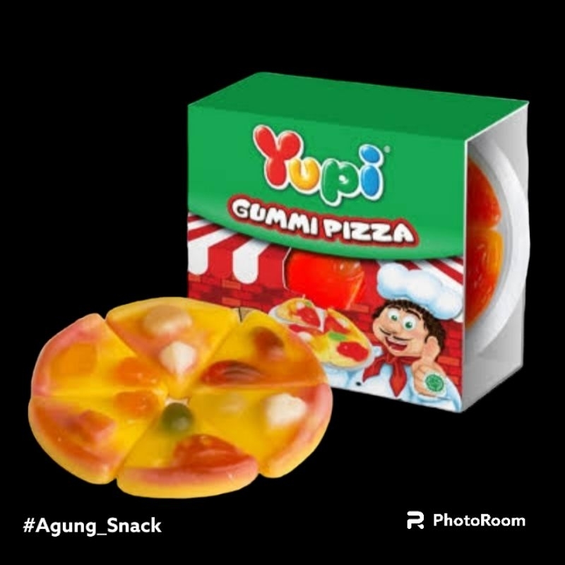 

yupi Gummi Pizza | 1 Box Isi 12 Bungkus @15gram