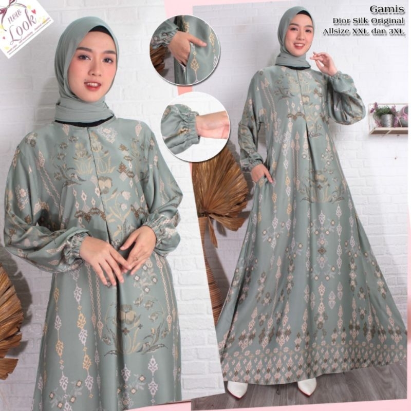 GAMIS DIOR SILK GAMIS TERBARU DRESS MURAH