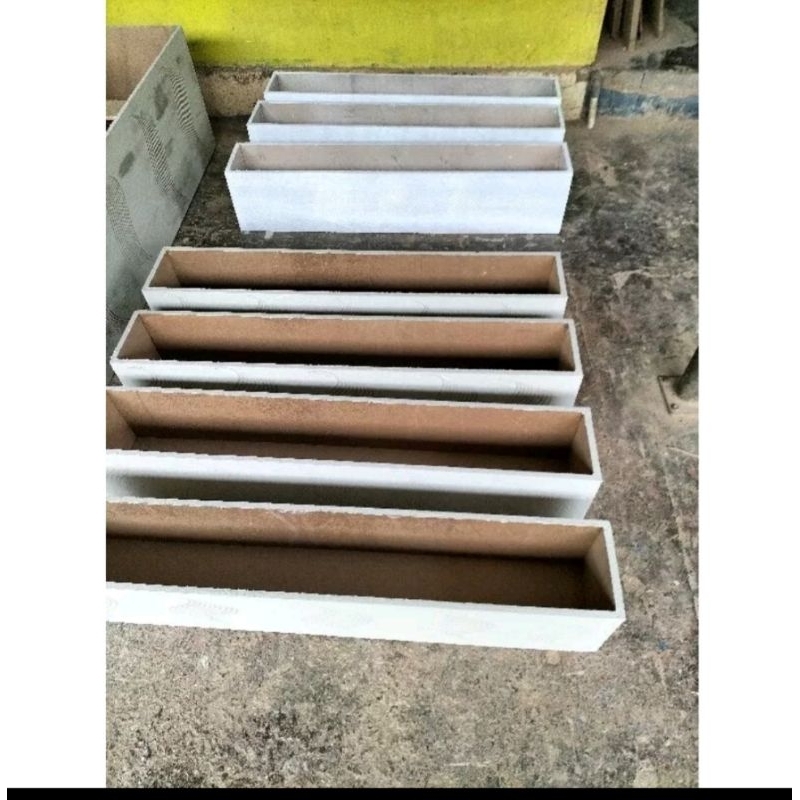 pot partisi panjang 120cm lebar 10cm tinggi 15cm untuk tanaman plastik artificial