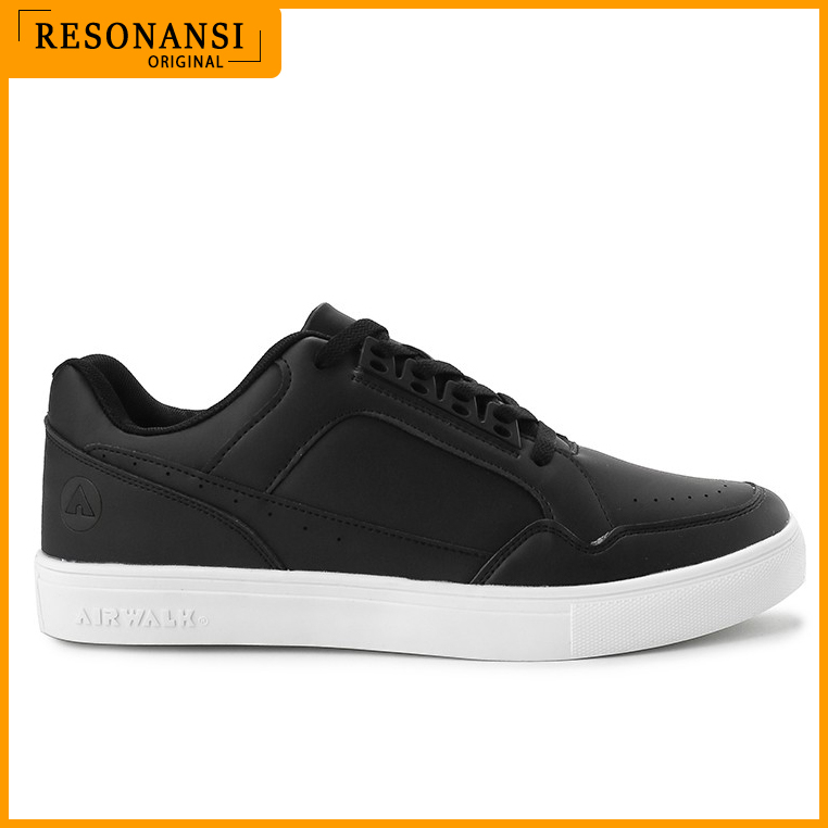 SEPATU PRIA TERBARU AIRWALK ORIGINAL SNEAKERS CORNELIUS HITAM-PUTIH