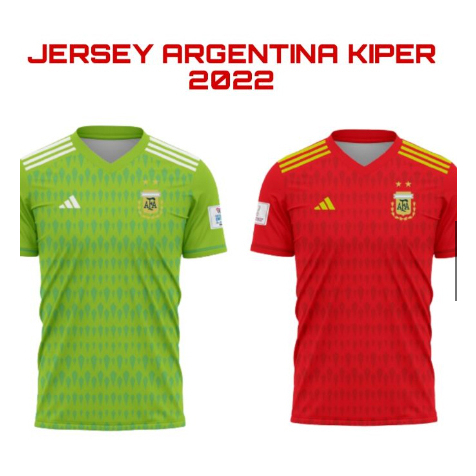 JERSEY KIPER ARGENTINA FULL PRINTING GRATIS NAMA DAN NO PUNGGUNG