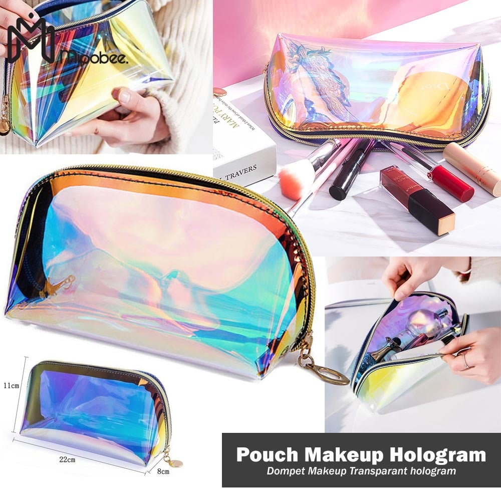 Tas Make Up Pouch Cosmetic Bag Transparant