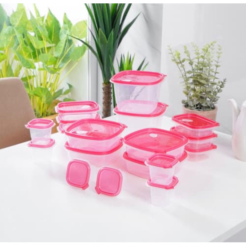 KRISHOME SET 36PCS WADAH MAKANAN/ACE FOOD STORAGE CLIP AND FRESH/ACE HARDWARE TEMPAT BEKAL MAKANAN/