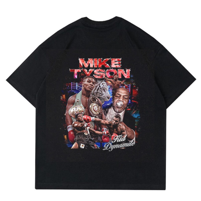 BAJU KAOS VINTAGE BOXER BOOTLEG “MIKE TYSON” |T-SHIRT VINTAGE MIKE TYSON|BAJU KAOS PRIA OVERSIZE VIN