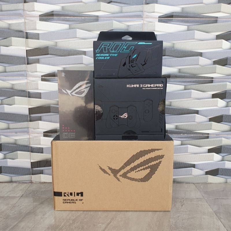 Asus ROG PHONE 6 8/256GB Aeroactive Cooler 6 Kunai Gamepad Joystick ROG 6 Resmi