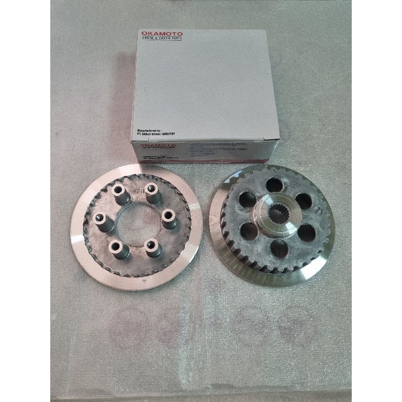 KAKI 6 KOPLING + LAWAN KARISMA, SUPRA X 125, SUPRA X125 FI (1SET, OKAMOTO)