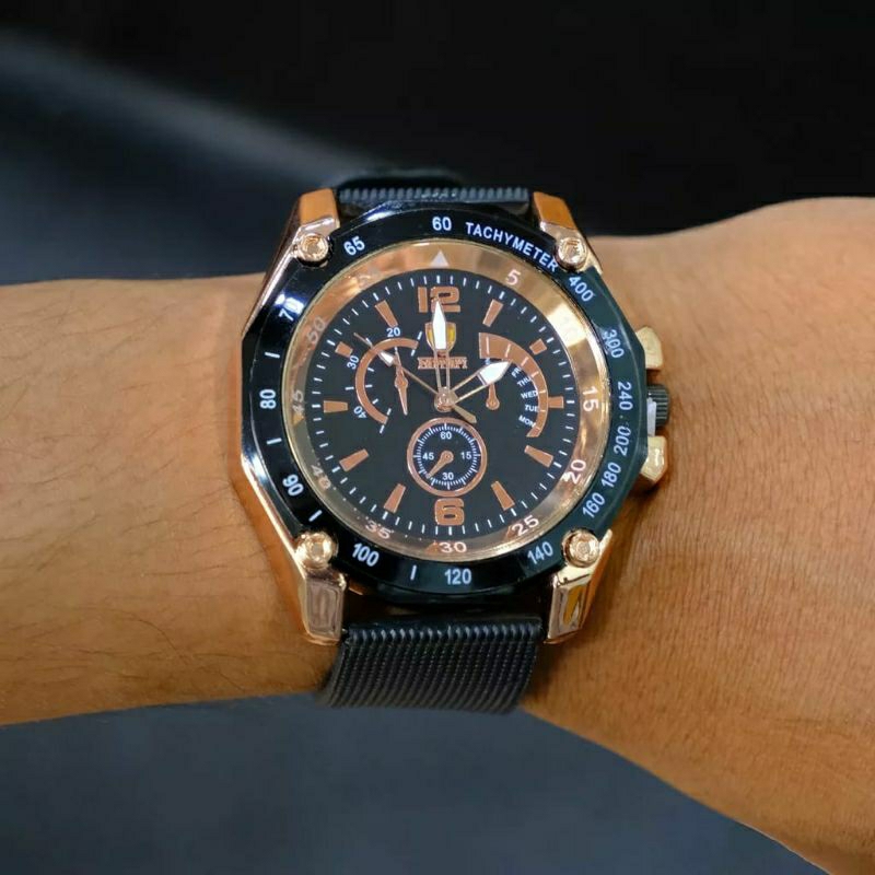 New Sale Jam Tangan Pria Quartz Rantai Pasir Kasual Formal Fashion Multifunctional